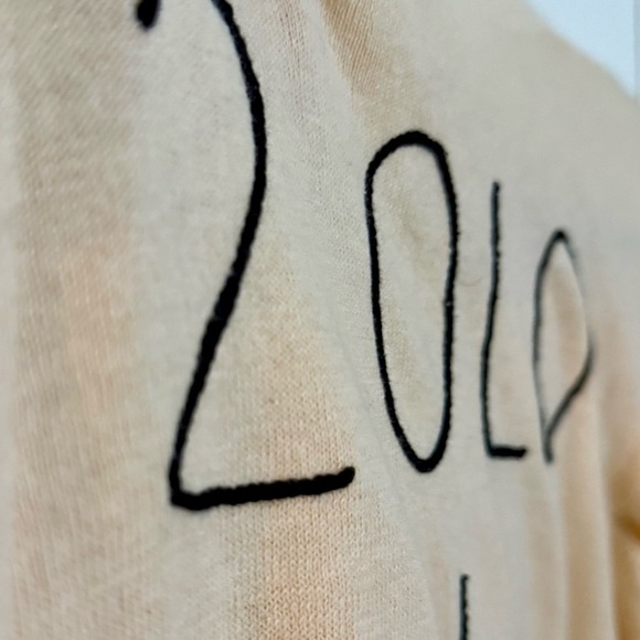 Kling Cream Sweater 2 Old 4 School Stitching Size 2 - Picture 3 of 8